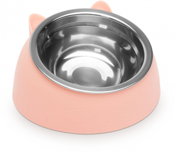 Bol De Hranire Pentru Pisici 165 X 100mm Roz EV3305 