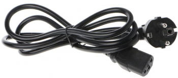 Cablu alimentare PC/laptop/monitor/radio aparate electrice 3x0.55mm aliaj de cupru 2.5m lungime Negru 