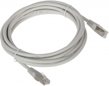 Cablu de extensie retea internet conectori 2 x RJ45 CAT 5e UTP 20 m lungime Gri 