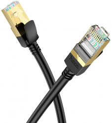 Cablu de Internet RJ45 la RJ45 1Gbps Cupru Lungime 1m Level C189 Negru 