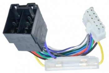 Cablu pentru casetofon auto cu conector ISO UNIVERSAL 12 Pin utilizare pentru sistemul audio lungime 20 cm 