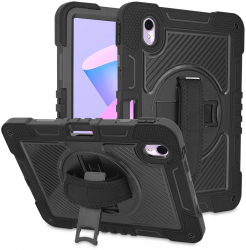 Husa Protectoare pentru Tableta Huawei MatePad 11 2023 Grip Pro StripeShell V37 PC Intense Darkness 