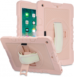 Husa Protectoare pentru Tableta iPad 9.7 2017/2018 Compact StripeShell V131 PC Soft Rose 