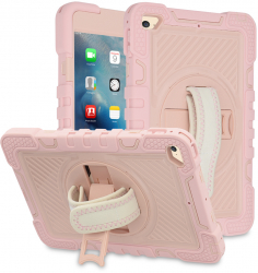 Husa Protectoare pentru Tableta iPad Mini 4/5 2015/2019 Elite Armor StripeShell V127 PC Soft Rose 