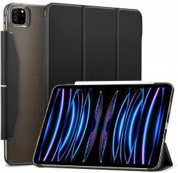 Husa Protectoare pentru Tableta iPad Pro 11 2021/2022 Premium Shield Ascend Trifold V145 Piele ecologica Intense Darkness