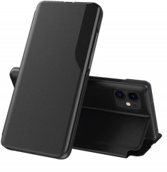 Carcasa de protectie compatibila cu iPhone 12 mini Piele ecologica Negru 