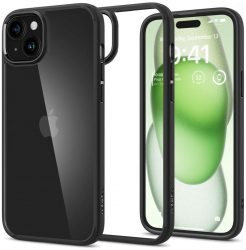 Carcasa de protectie compatibila cu iPhone 15 Plus Ultra Hybrid H29 Soft Silicon Matte Negru 