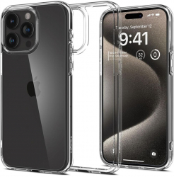Carcasa de protectie compatibila cu iPhone 15 Pro Ultra Hybrid H15 Soft Silicon Clear 
