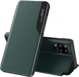 Husa pentru Samsung Galaxy A12/A12 Nacho Piele ecologica Dark Green 