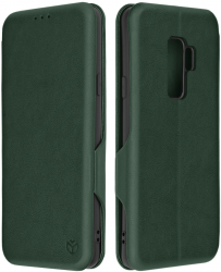 Carcasa de protectie compatibila cu Samsung Galaxy S9 Plus Techsuit Safe Wallet Plus Piele ecologica Verde 