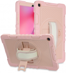 Husa Protectoare pentru Tableta Samsung Galaxy Tab A 8.0 2019 T290/T295 Ergonomic StripeShell V115 PC Soft Rose 