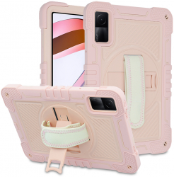 Husa Protectoare pentru Tableta Xiaomi Redmi Pad Ergonomic StripeShell V63 PC Soft Rose 