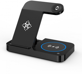 Charging Station compatibil cu Wireless Universal Casti si Ceas Samsung I92 Negru 