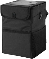 Cos de Gunoi Auto 24x16x16cm Textil Foldable H347 Negru 