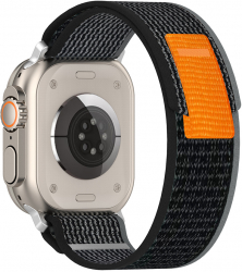 Curea pentru Apple Watch 1/2/3/4/5/6/7/8/SE/SE 2 38/40/41mm Watchband F777 Black/Gray 