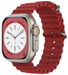 Curea pentru Apple Watch 1/2/3/4/5/6/7/8/SE/SE 2 38/40/41mm Watchband F883 Wine Red 