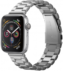 Curea pentru Apple Watch 1/2/3/4/5/6/7/8/SE/SE 2/Ultra 42/44/45/49mm Modern Fit F1024 Silver 