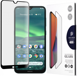 Folie de sticla rezistenta la impact pentru Nokia 2.3 Precision Fit Negru 