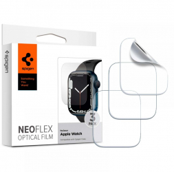 Folie pentru Apple Watch 4/5/6/SE/SE 2/7/8 44mm/45mm set 3 Neo Flex F1030 Clear 