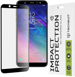 Folie sticla compatibila cu Samsung Galaxy A6 2018 Negru 