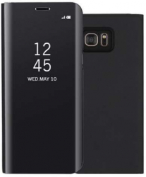 Husa de protectie Clear View pentru Samsung Galaxy S10E flip cover Negru 