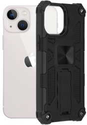 Husa de protectie compatibila cu Apple iPhone 13 Mini Blazor Series cu magnet margini intarite TPU Negru 