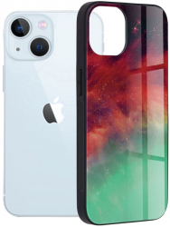 Husa de protectie compatibila cu Apple iPhone 13 Mini Glaze Series TPU Fiery Ocean Multicolor 