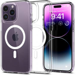 Husa pentru iPhone 14 Pro Spigen Ultra Hybrid MagSafe White 