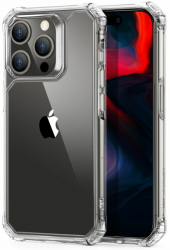 Husa de protectie compatibila cu Apple iPhone 15 Pro Max Air Armor margini intarite silicon Negru 