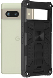 Husa de protectie compatibila cu Google Pixel 7 Blazor Series cu stand magnet auto margini intarite TPU Negru 