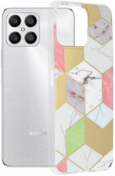 Husa Cu Grad Ridicat de Protectie pentru Honor X8 Stylish Look B2970 Thermoresistant plastic Berry Purple Hex 