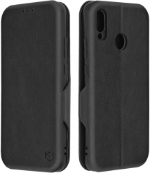 Husa de protectie compatibila cu Huawei P20 Lite Piele ecologica Negru 