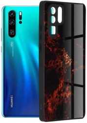 Husa de protectie compatibila cu Huawei P30 Pro/P30 Pro New Edition Glaze Series TPU Red Nebula Multicolor 