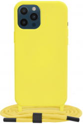 Husa pentru iPhone 12 Pro Max Techsuit Crossbody Lanyard Yellow 