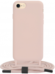 Husa pentru iPhone 7/8/SE 2 SE 2020/SE 3 SE 2022 Techsuit Crossbody Lanyard Pink 