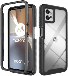 Husa pentru Motorola Moto G32 + Folie Techsuit Defense360 Pro Black 