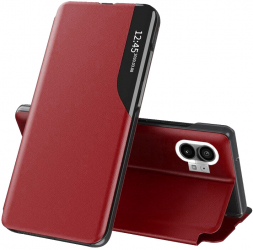 Husa de protectie compatibila cu Nothing Phone 1 Piele ecologica Rosu 
