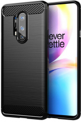 Husa de protectie compatibila cu OnePlus 8 Pro Carbon Silicone Negru 