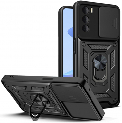 Husa de protectie compatibila cu Oppo A16/s/A54s PU Negru 