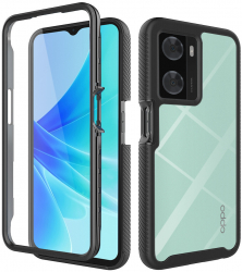 Husa de protectie compatibila cu Oppo A57 4G/s/OnePlus Nord N20 SE PC Negru 