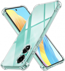 Husa de protectie compatibila cu Oppo A58 4G Shockproof Clear Silicone cu margini intarite silicon Transparent 