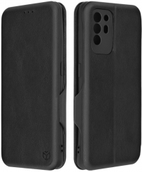 Husa de protectie compatibila cu Oppo A74 4G/A95 Piele ecologica Negru 