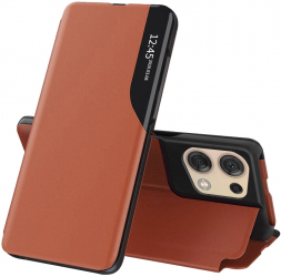 Husa Protectie pentru Oppo Reno8 Impact Safe eFold Series G2372 Piele ecologica Portocaliu 