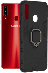 Husa pentru Samsung Galaxy A20s Techsuit Silicone Shield Black 