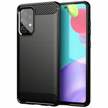 Husa de protectie compatibila cu Samsung Galaxy A53 5G Carbon Silicone Negru 
