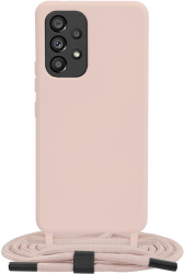 Husa Protectie pentru Samsung Galaxy A53 5G Xtreme Armor Crossbody Lanyard G1588 Metal Roz 