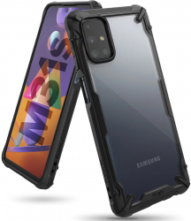 Husa de protectie compatibila cu Samsung Galaxy M31s Fusion X margini intarite TPU Negru 