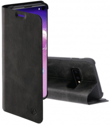 Husa de protectie compatibila cu Samsung Galaxy S10e flip cover functie landscape buzunar card piele Negru 