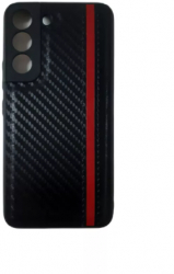 Husa de protectie compatibila cu Samsung Galaxy S22 Plus 5G Negru-rosu 