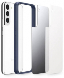 Husa de protectie compatibila cu Samsung Galaxy S22 Plus Samsung TPU Bumper Albastru-Transparent 